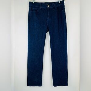 Soft Surroundings Dark Wash Boot Cut Straight Jeans
